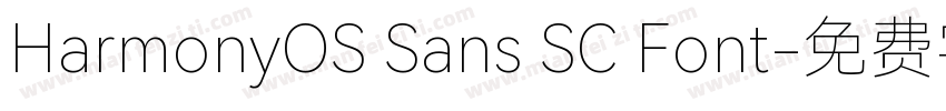 HarmonyOS Sans SC Font字体转换